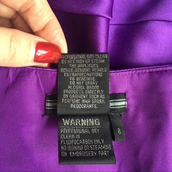 🔥New Terani Couture Purple Prom Gown 8/S - Picture 8 of 8